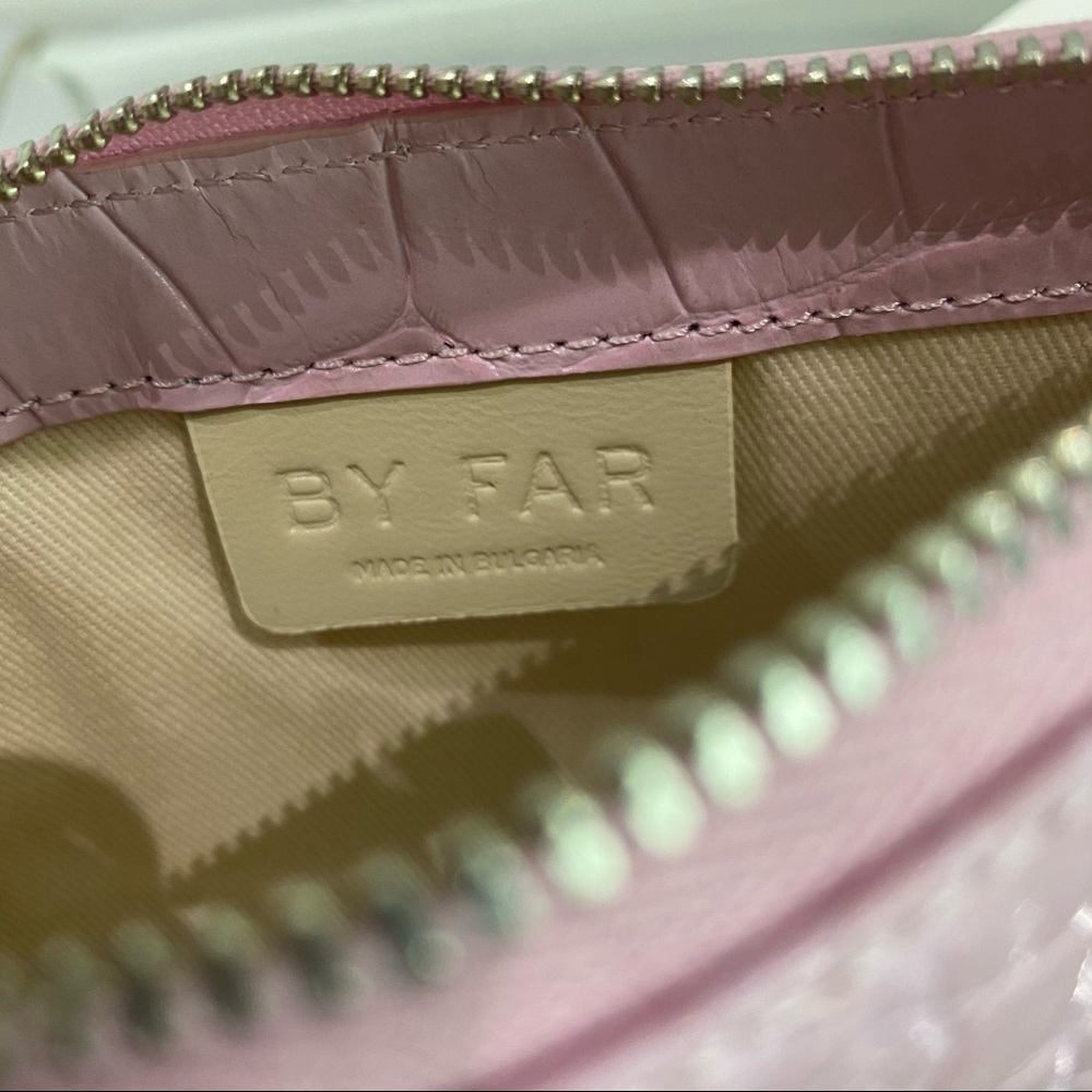 By Far Mini Rachel Pink Embossed Leather - Picture 4 of 4